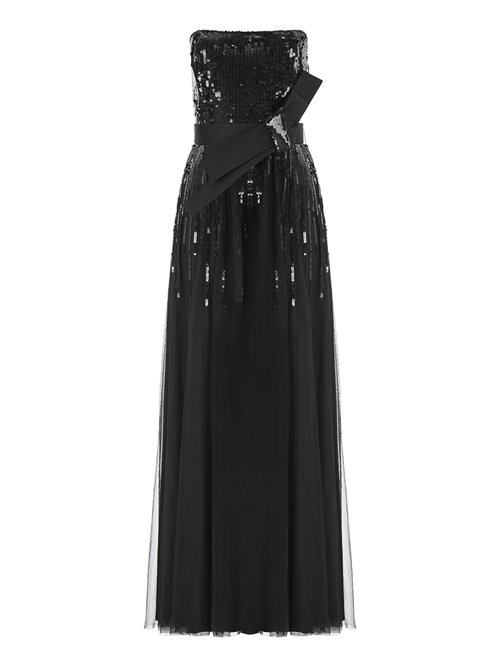green emerald velvet dress Ipekyol Strapless Dress 36 main image 0